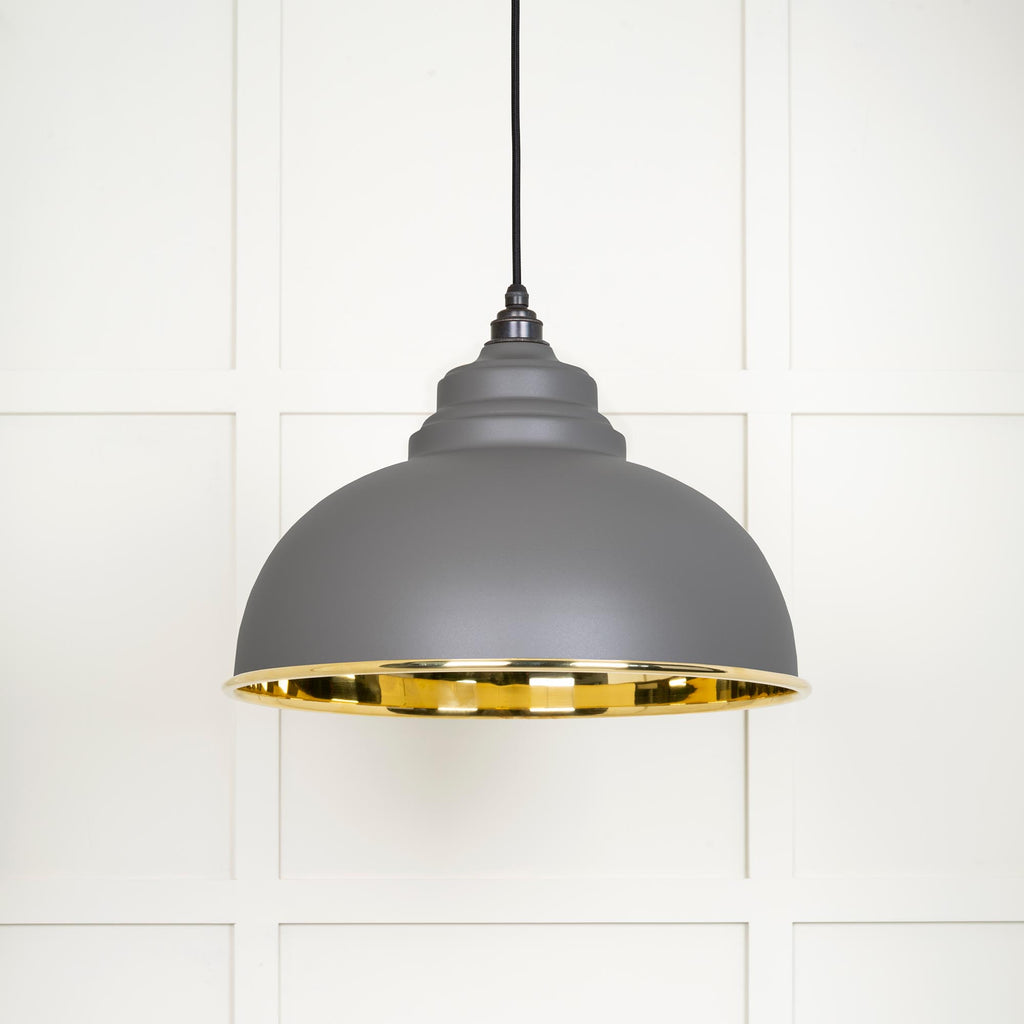 From The Anvil's Smooth Brass Smooth Brass Harborne Pendant