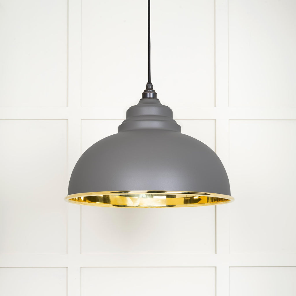 From The Anvil's Smooth Brass Smooth Brass Harborne Pendant