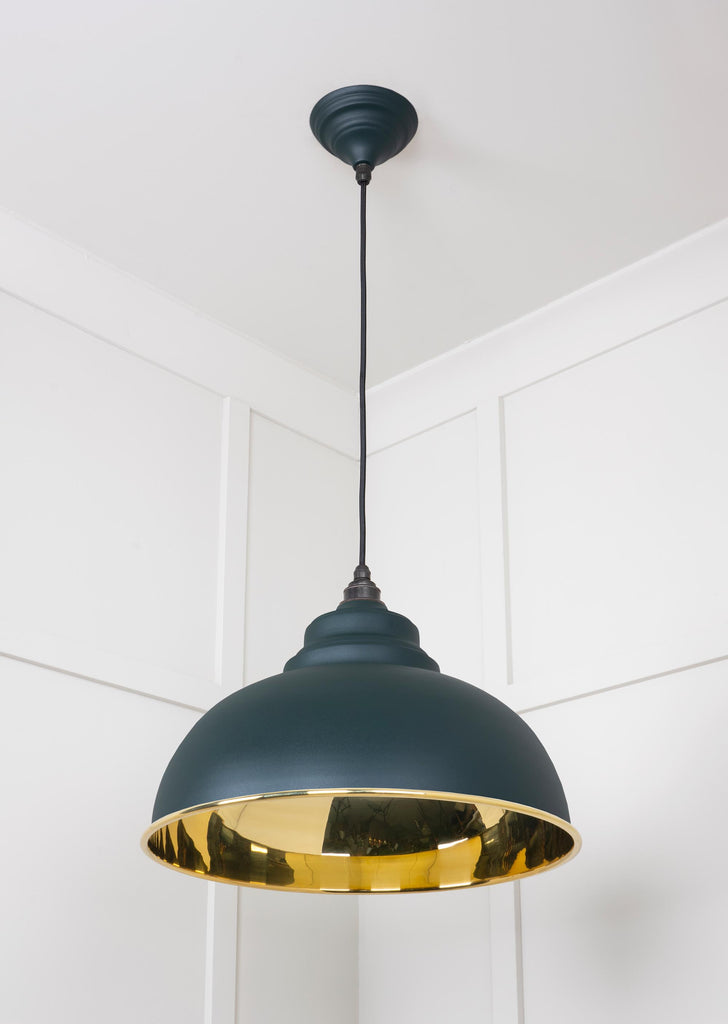 From The Anvil's Smooth Brass Smooth Brass Harborne Pendant