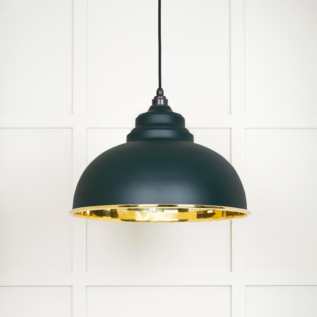 From The Anvil's Smooth Brass Smooth Brass Harborne Pendant