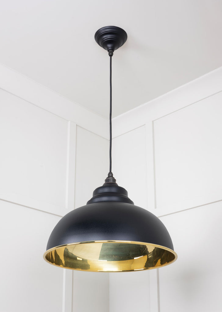 From The Anvil's Smooth Brass Smooth Brass Harborne Pendant