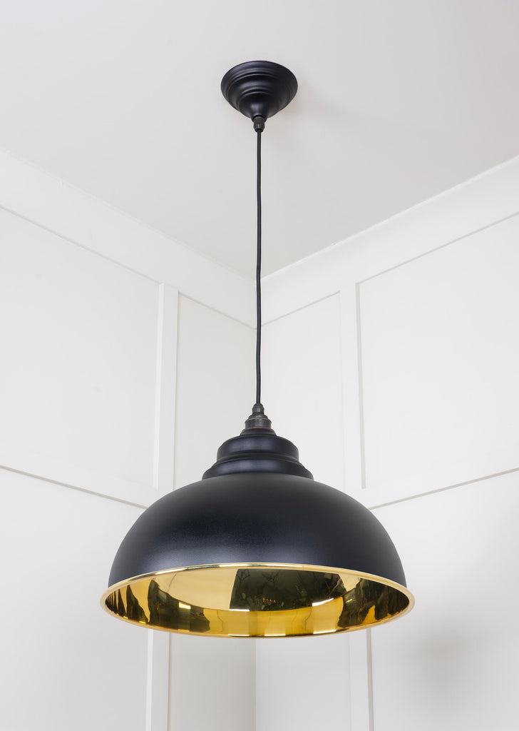 From The Anvil's Smooth Brass Smooth Brass Harborne Pendant