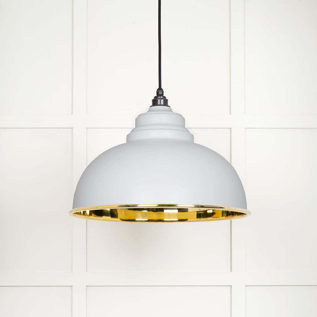 From The Anvil's Smooth Brass Smooth Brass Harborne Pendant