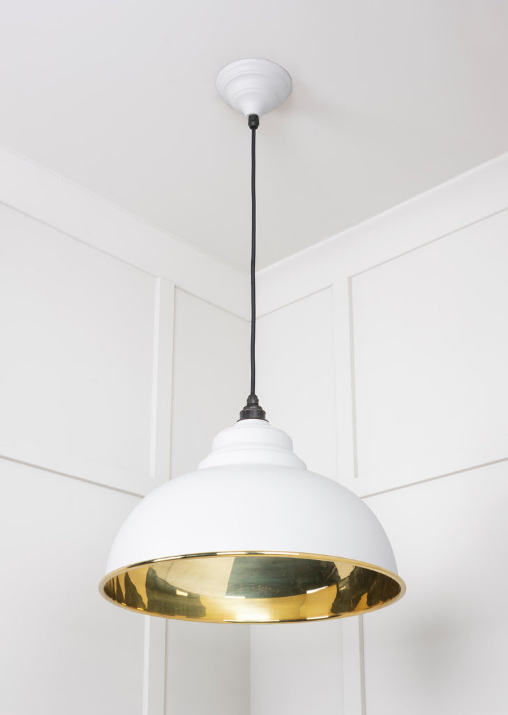 From The Anvil's Smooth Brass Smooth Brass Harborne Pendant