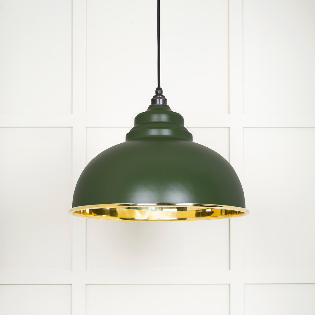 From The Anvil's Smooth Brass Smooth Brass Harborne Pendant