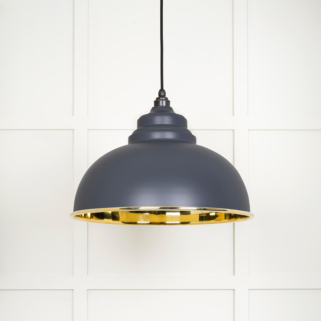 From The Anvil's Smooth Brass Smooth Brass Harborne Pendant