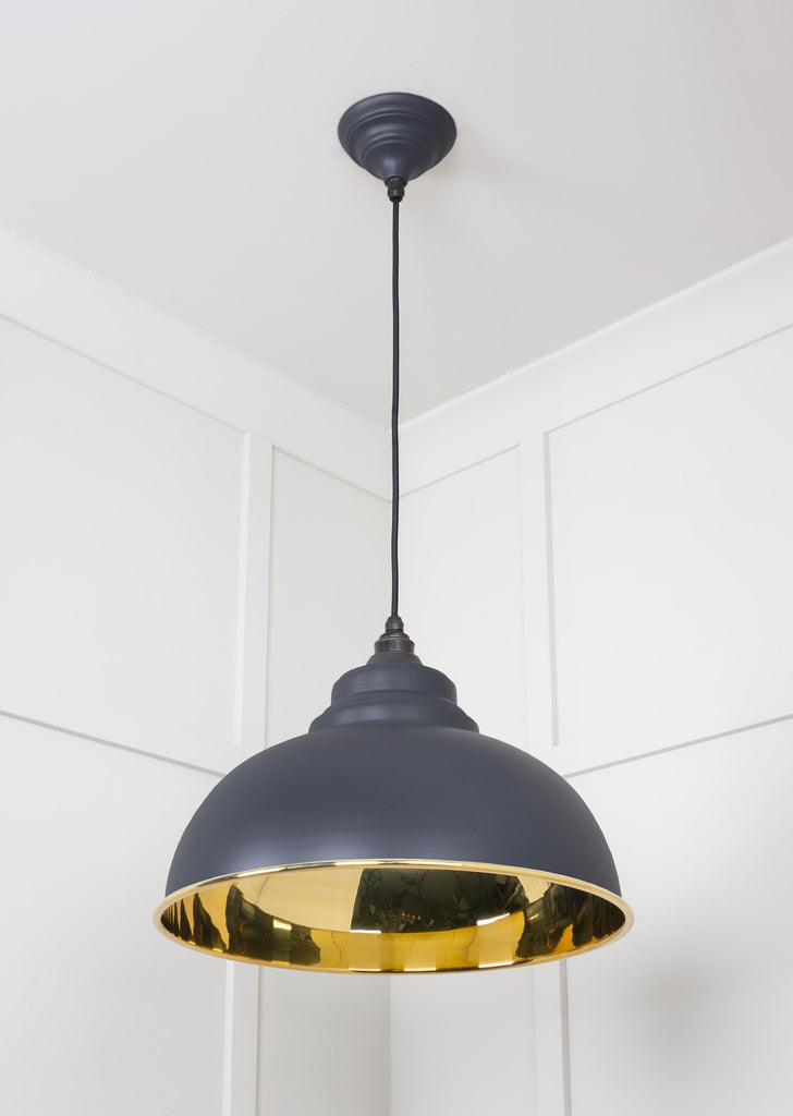 From The Anvil's Smooth Brass Smooth Brass Harborne Pendant