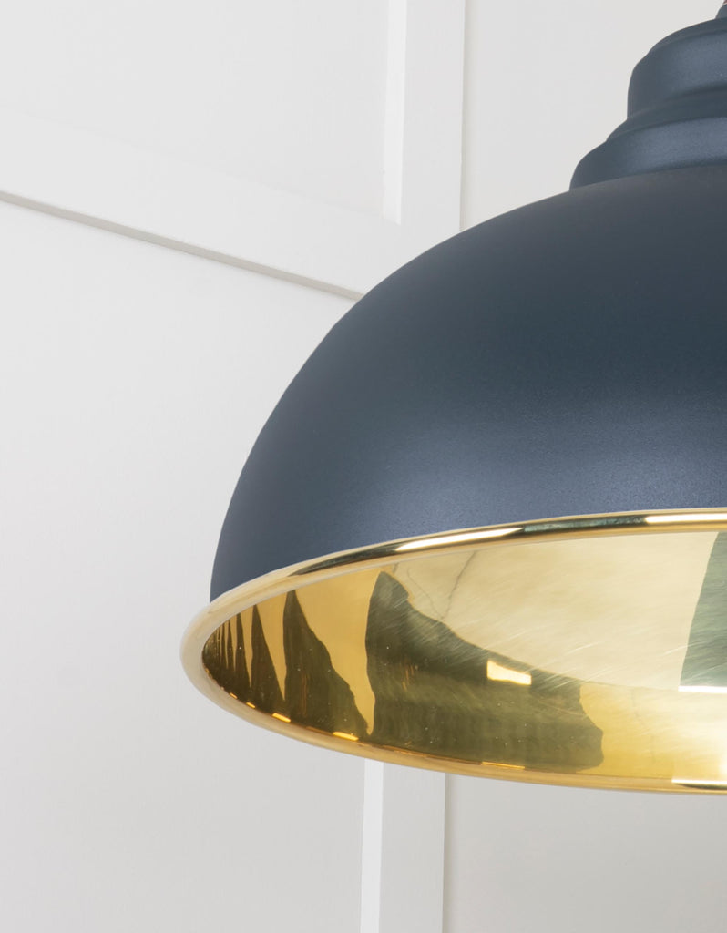 From The Anvil's Smooth Brass Smooth Brass Harborne Pendant