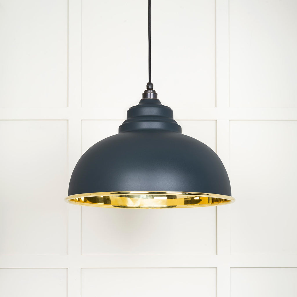 From The Anvil's Smooth Brass Smooth Brass Harborne Pendant