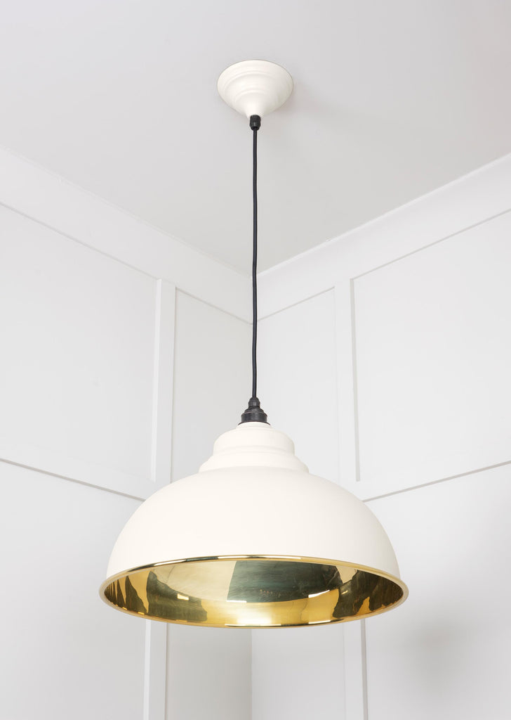 From The Anvil's Smooth Brass Smooth Brass Harborne Pendant