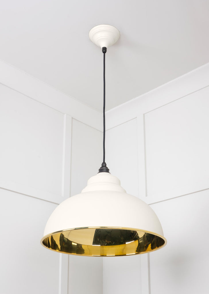 From The Anvil's Smooth Brass Smooth Brass Harborne Pendant