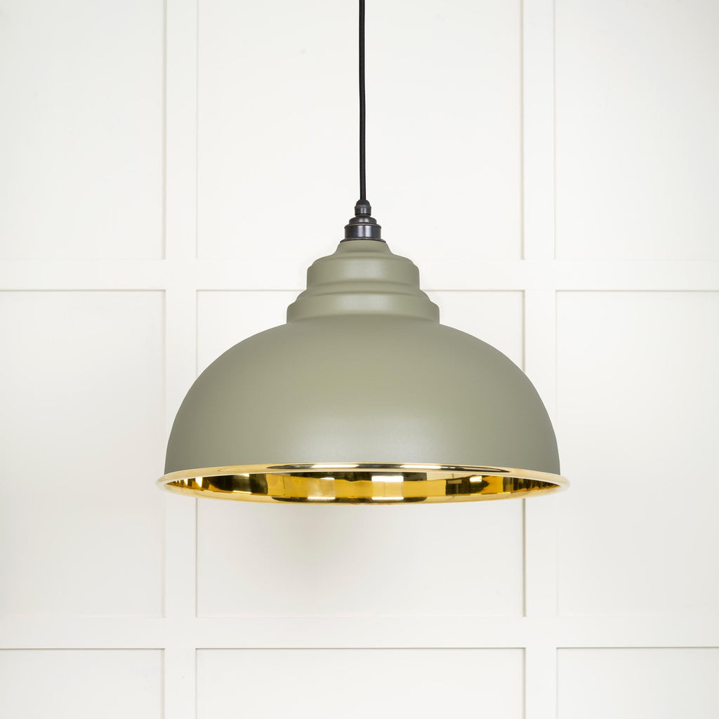 From The Anvil's Smooth Brass Smooth Brass Harborne Pendant