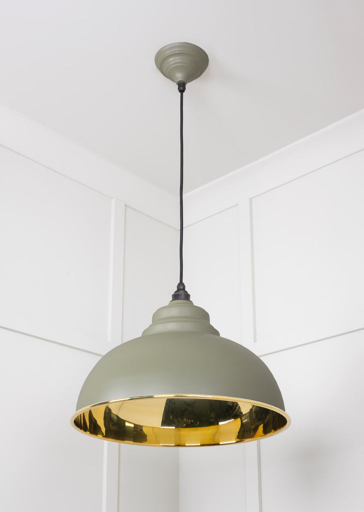 From The Anvil's Smooth Brass Smooth Brass Harborne Pendant