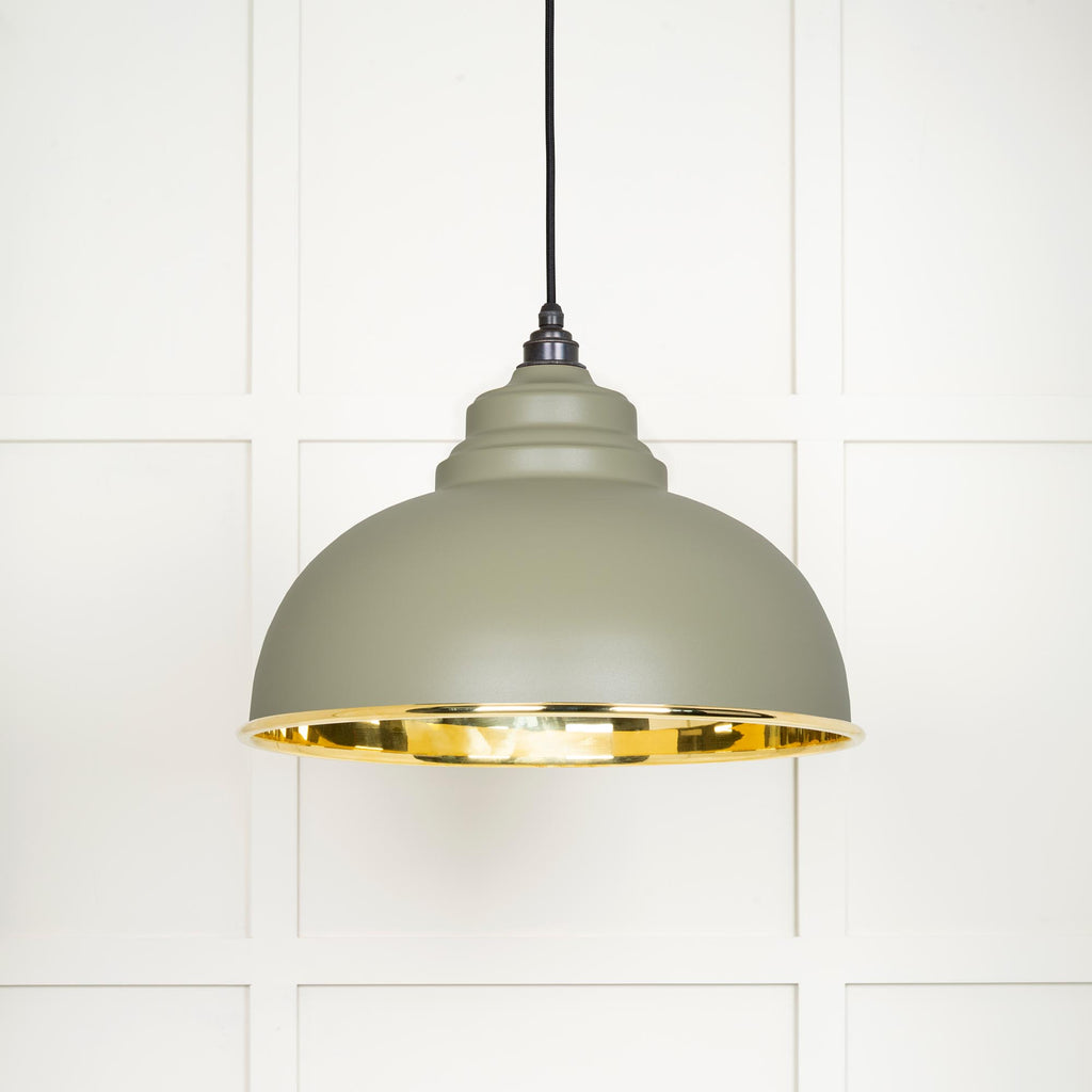 From The Anvil's Smooth Brass Smooth Brass Harborne Pendant