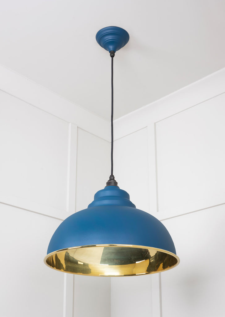 From The Anvil's Smooth Brass Smooth Brass Harborne Pendant