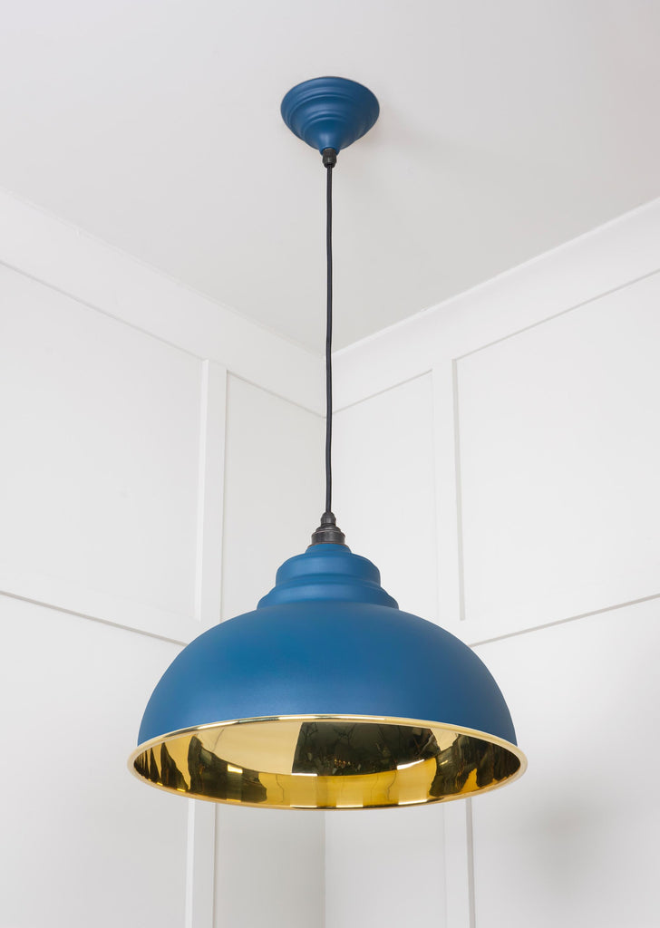 From The Anvil's Smooth Brass Smooth Brass Harborne Pendant