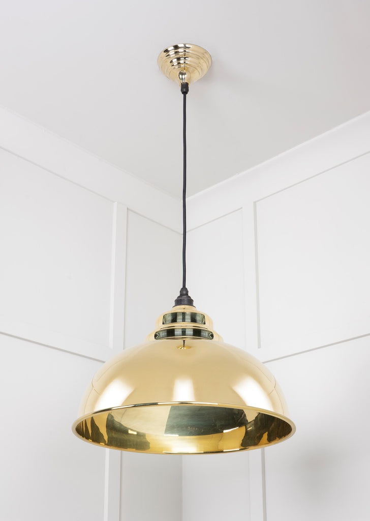 From The Anvil's Smooth Brass Smooth Brass Harborne Pendant