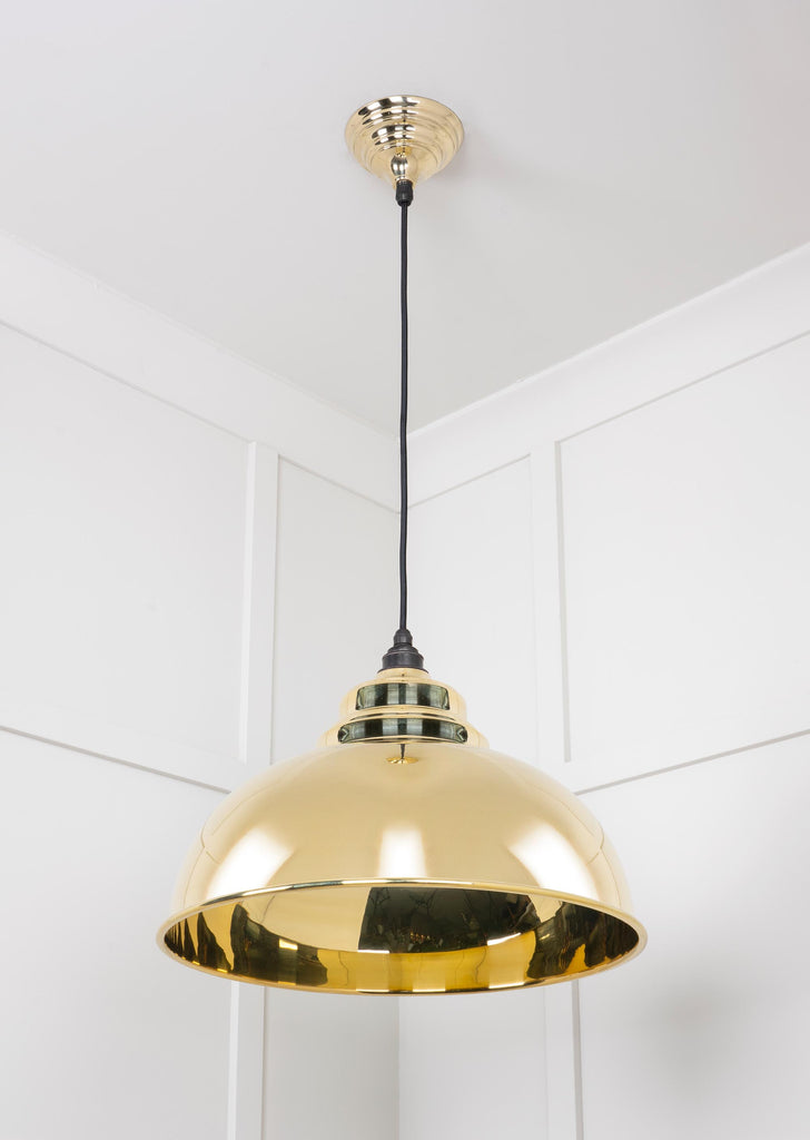 From The Anvil's Smooth Brass Smooth Brass Harborne Pendant