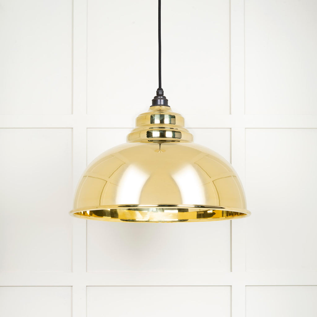 From The Anvil's Smooth Brass Smooth Brass Harborne Pendant