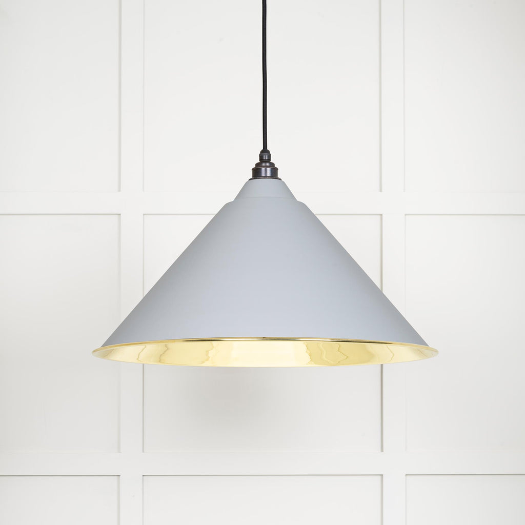 From The Anvil's Smooth Brass Smooth Brass Hockley Pendant