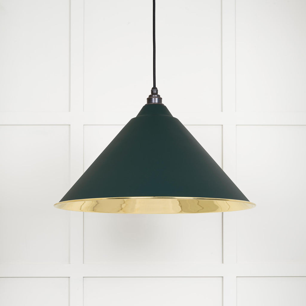 From The Anvil's Smooth Brass Smooth Brass Hockley Pendant