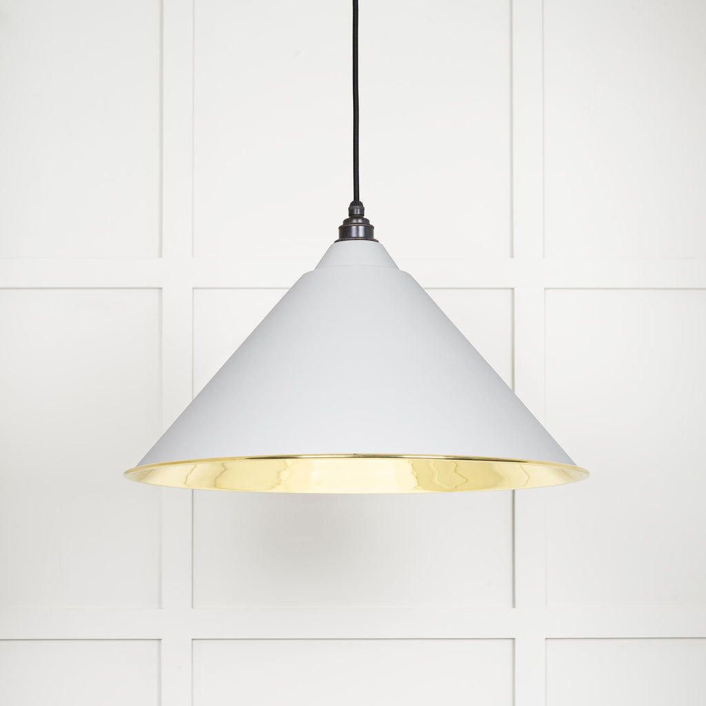 From The Anvil's Smooth Brass Smooth Brass Hockley Pendant