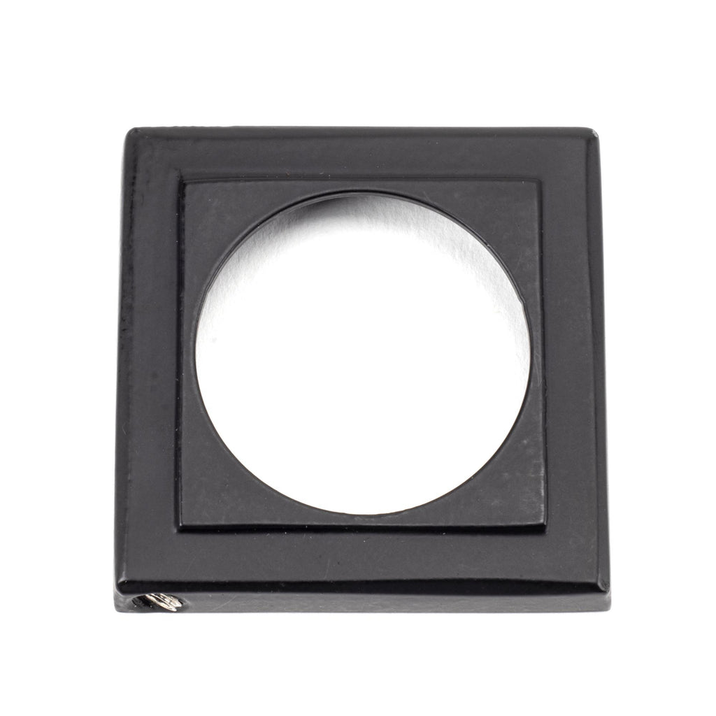 From The Anvil's Matt Black Round Escutcheon