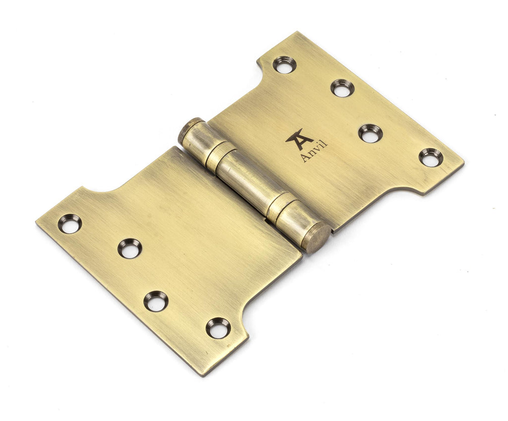 From The Anvil's Aged Brass Parliament Hinges SS (pair)