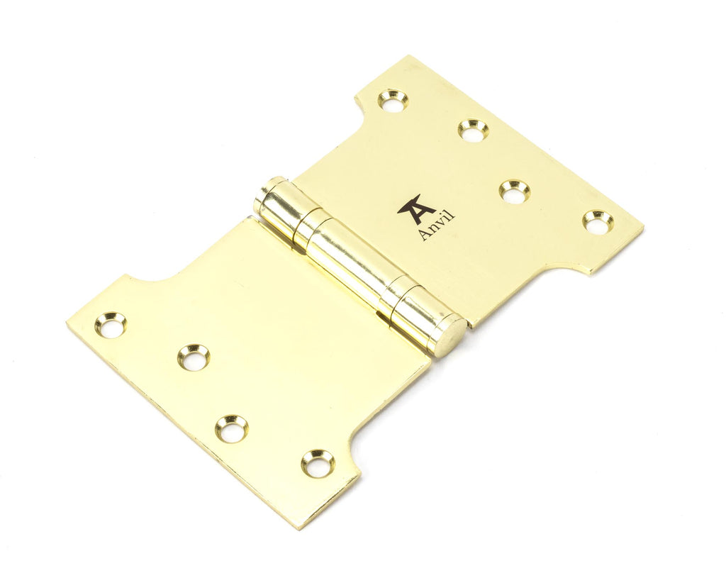 From The Anvil's Polished Brass Parliament Hinges SS (pair)