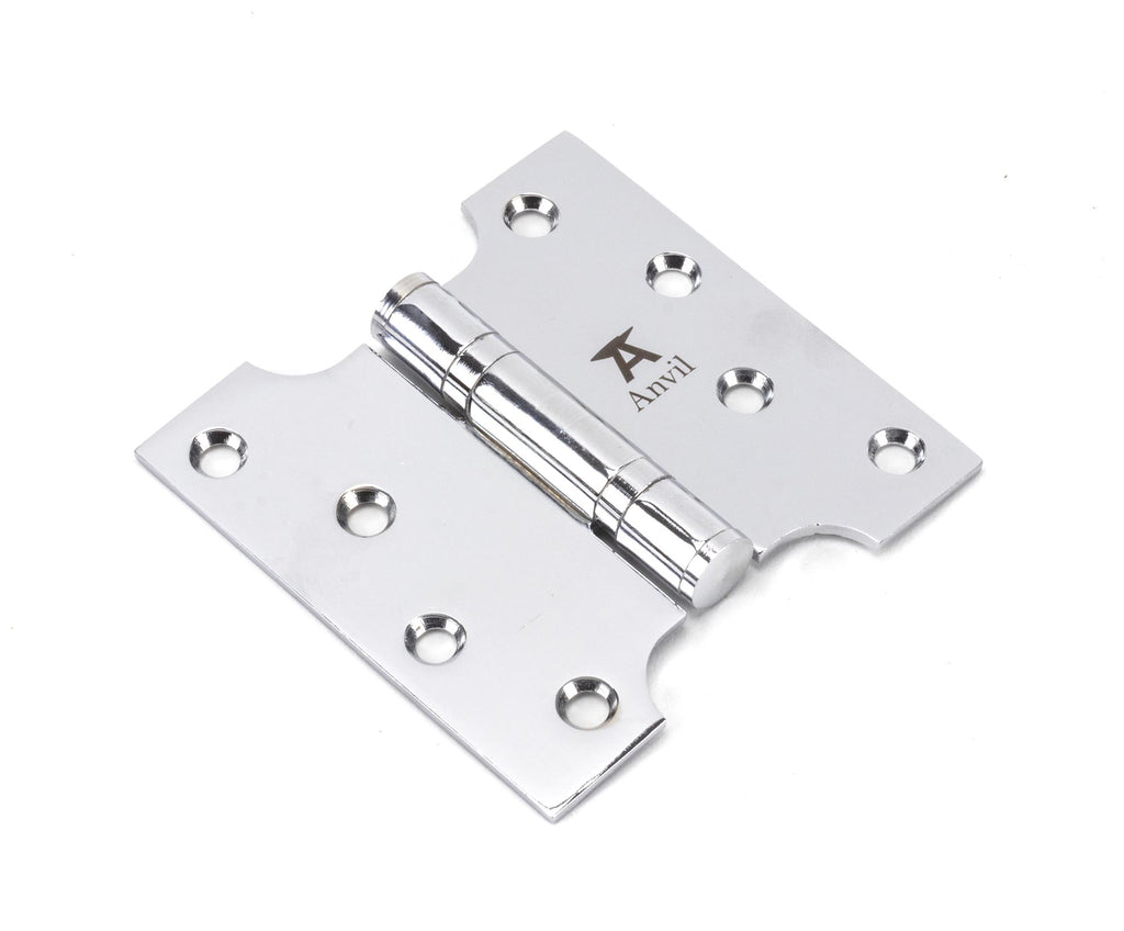 From The Anvil's Polished Chrome Parliament Hinges SS (pair)