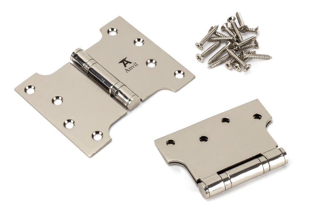 From The Anvil's Polished Nickel Parliament Hinges SS (pair)