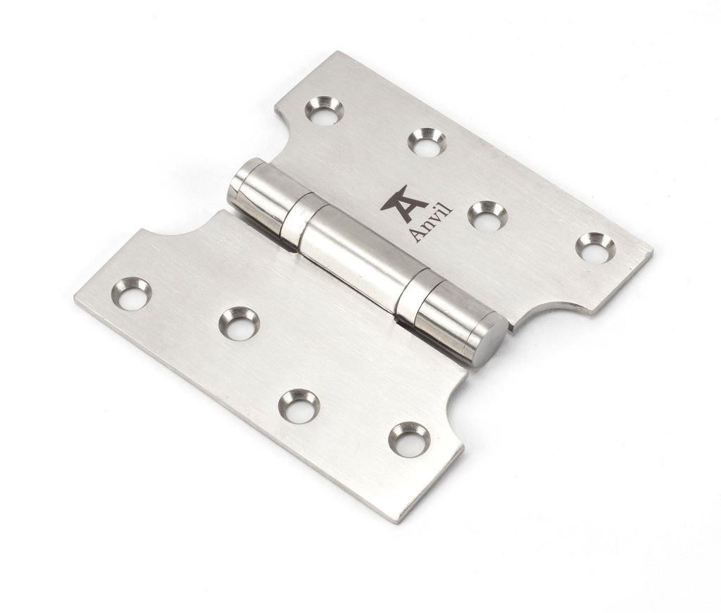 From The Anvil's Satin Stainless Steel Parliament Hinges SS (pair)