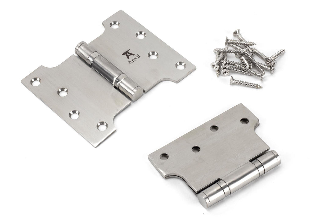 From The Anvil's Satin Stainless Steel Parliament Hinges SS (pair)