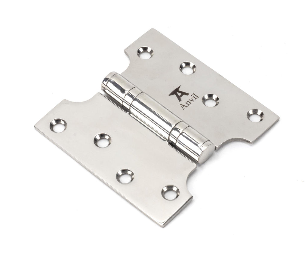 From The Anvil's Polished Stainless Steel Parliament Hinges SS (pair)