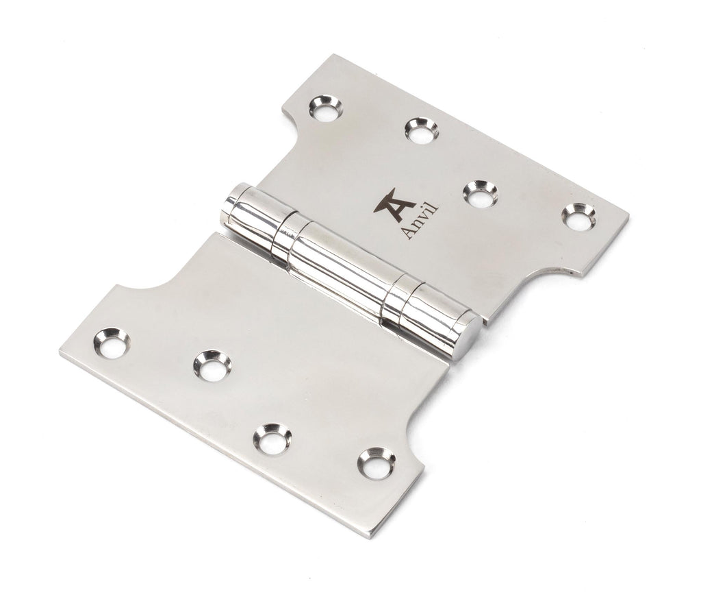 From The Anvil's Polished Stainless Steel Parliament Hinges SS (pair)