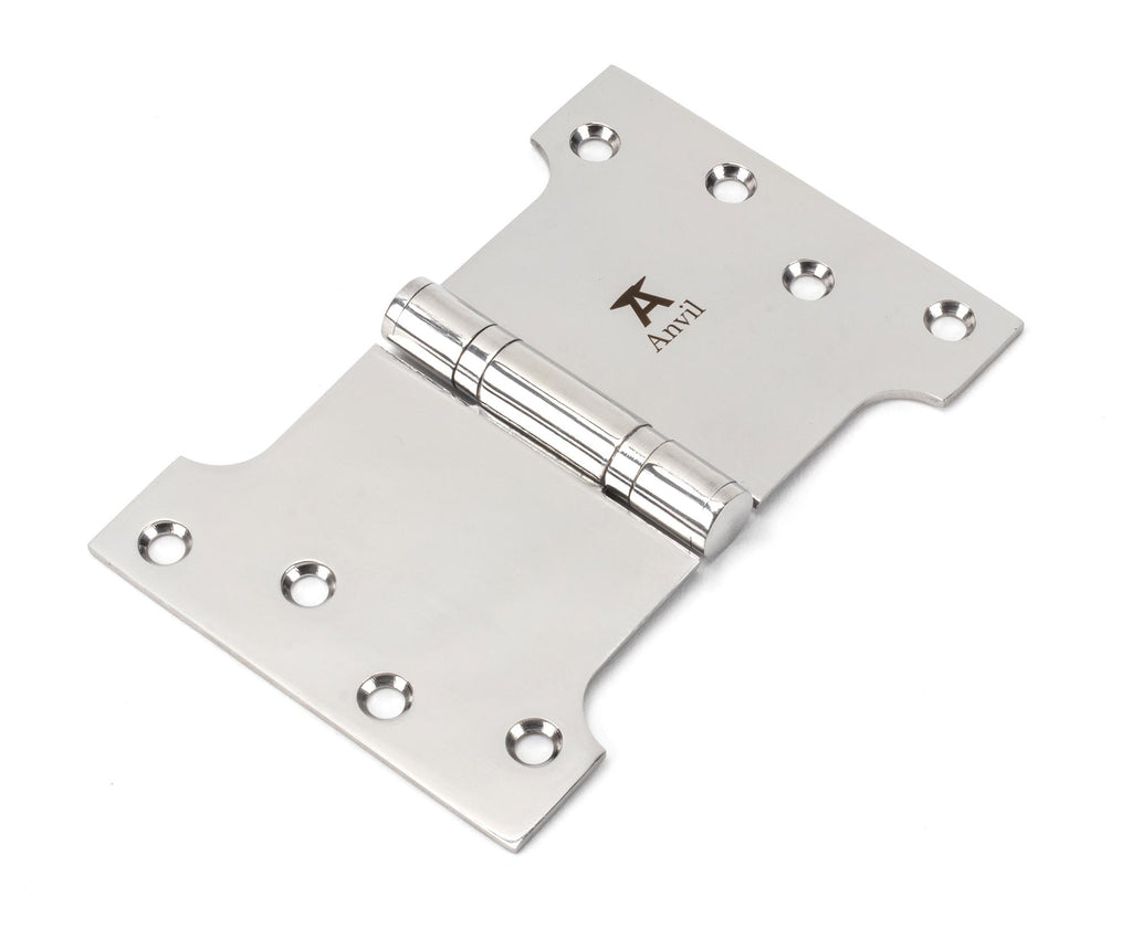 From The Anvil's Polished Stainless Steel Parliament Hinges SS (pair)