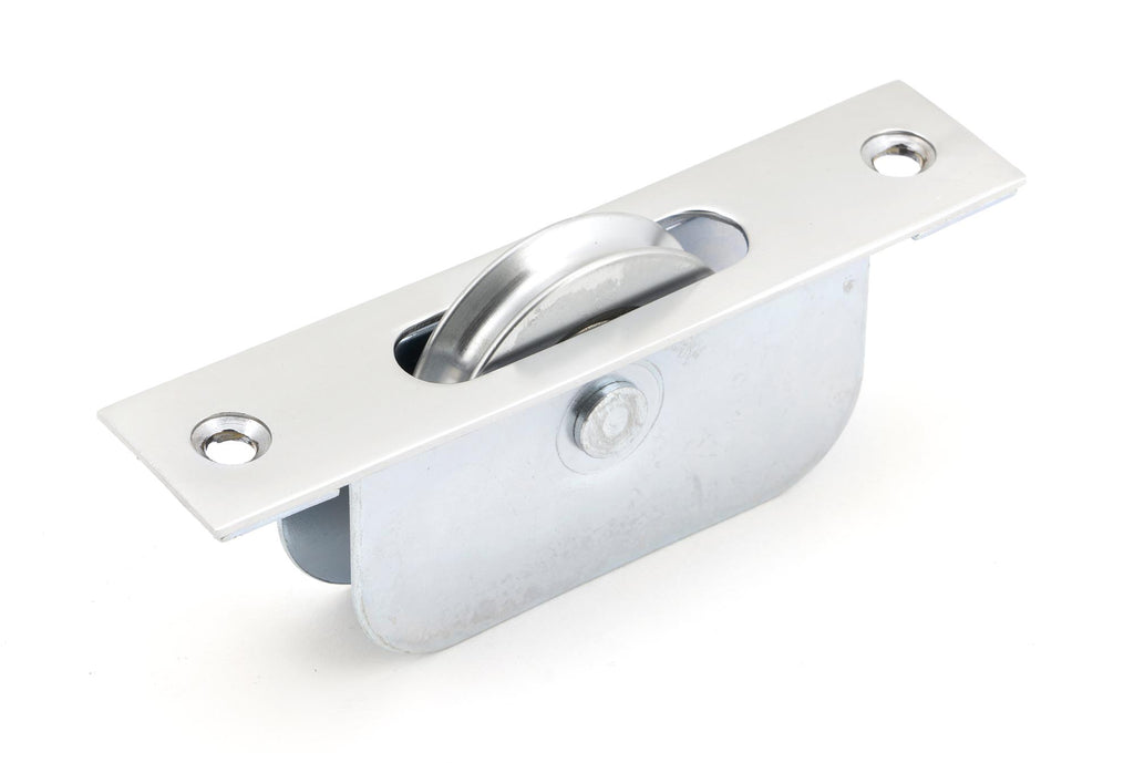 From The Anvil's Satin Chrome Square Ended Sash Pulley 75kg