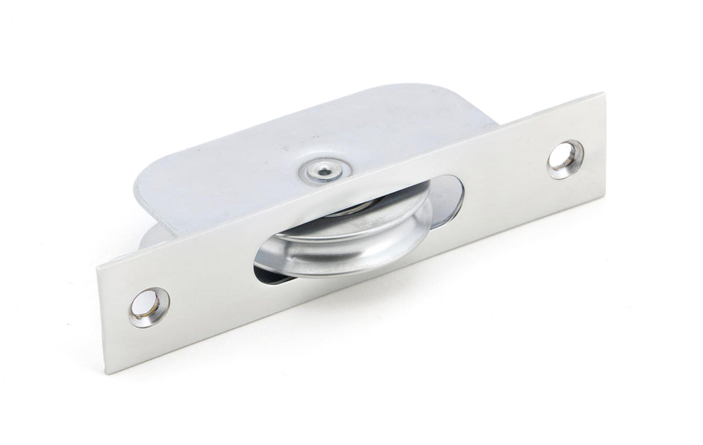 From The Anvil's Satin Chrome Square Ended Sash Pulley 75kg