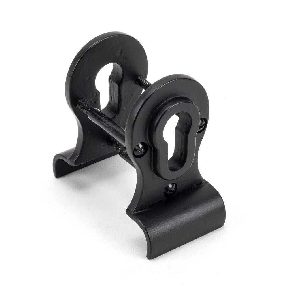 From The Anvil's Matt Black 50mm Euro Door Pull (Back to Back Fixings)