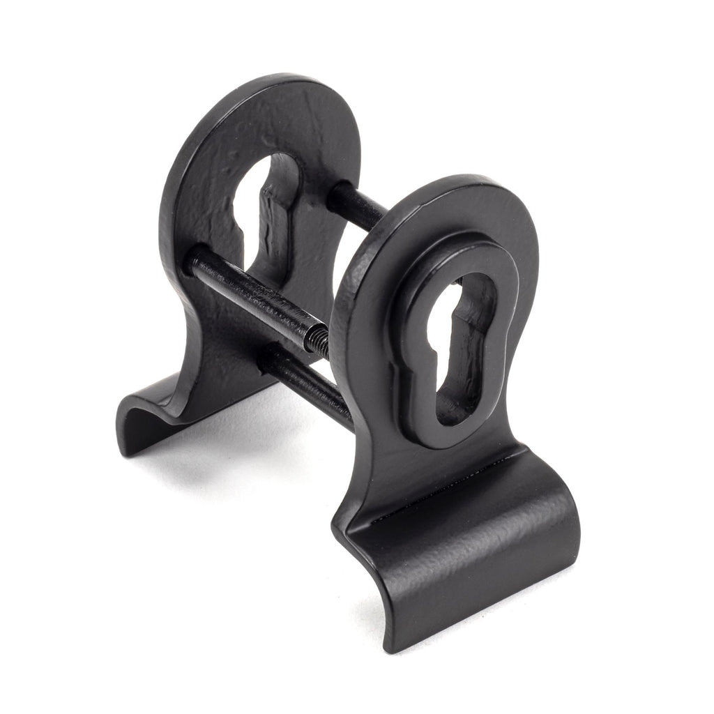 From The Anvil's Matt Black 50mm Euro Door Pull (Back to Back Fixings)