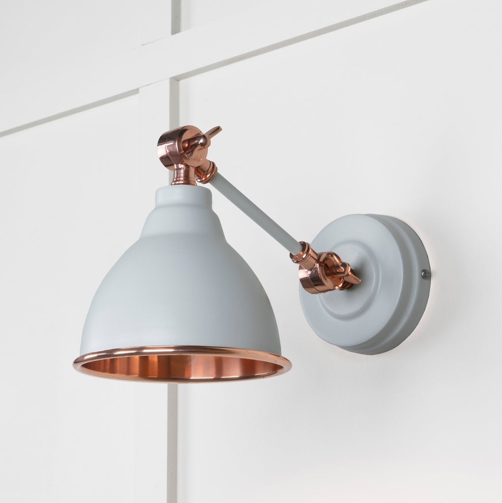 From The Anvil's Smooth Copper Smooth Copper Brindley Wall Light