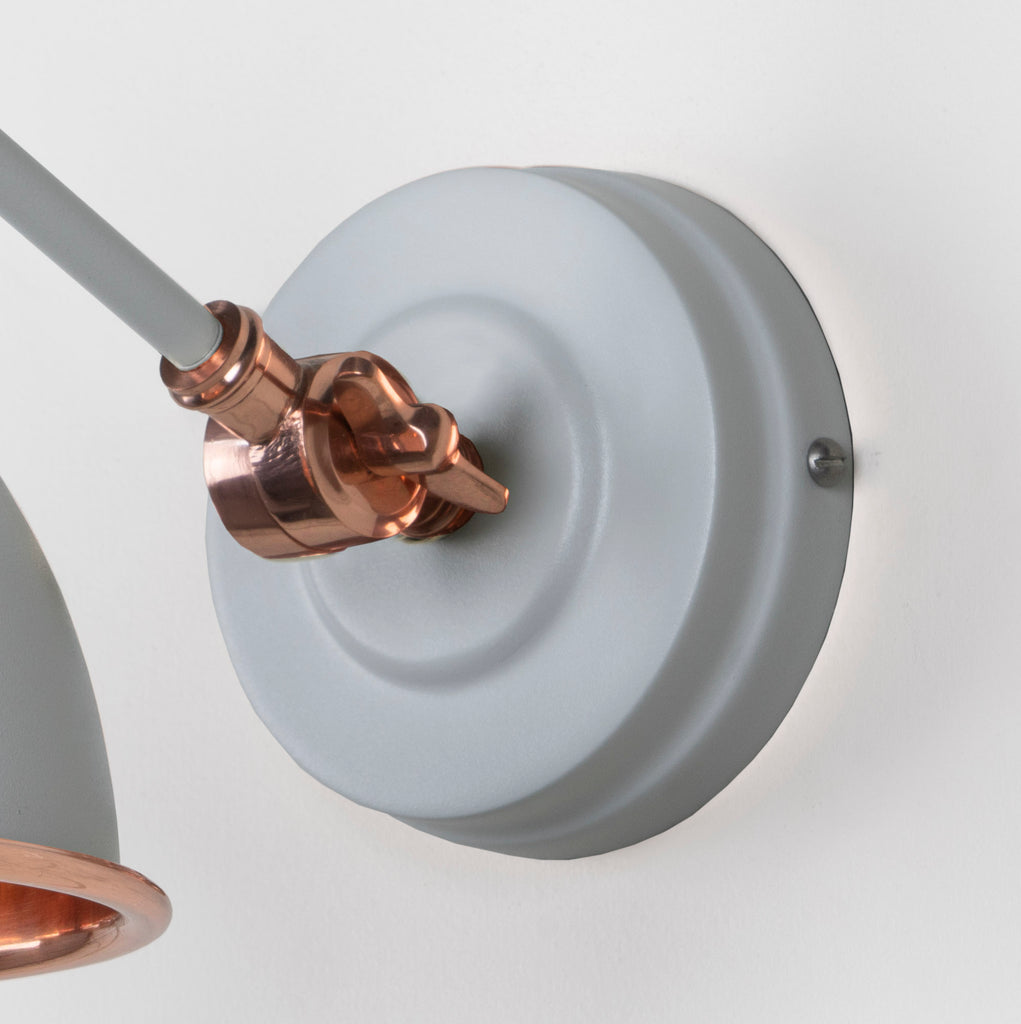 From The Anvil's Smooth Copper Smooth Copper Brindley Wall Light