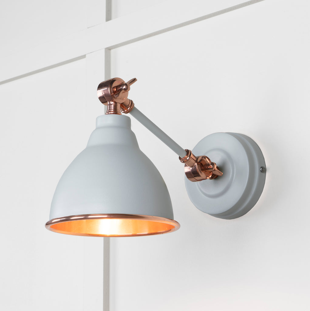 From The Anvil's Smooth Copper Smooth Copper Brindley Wall Light