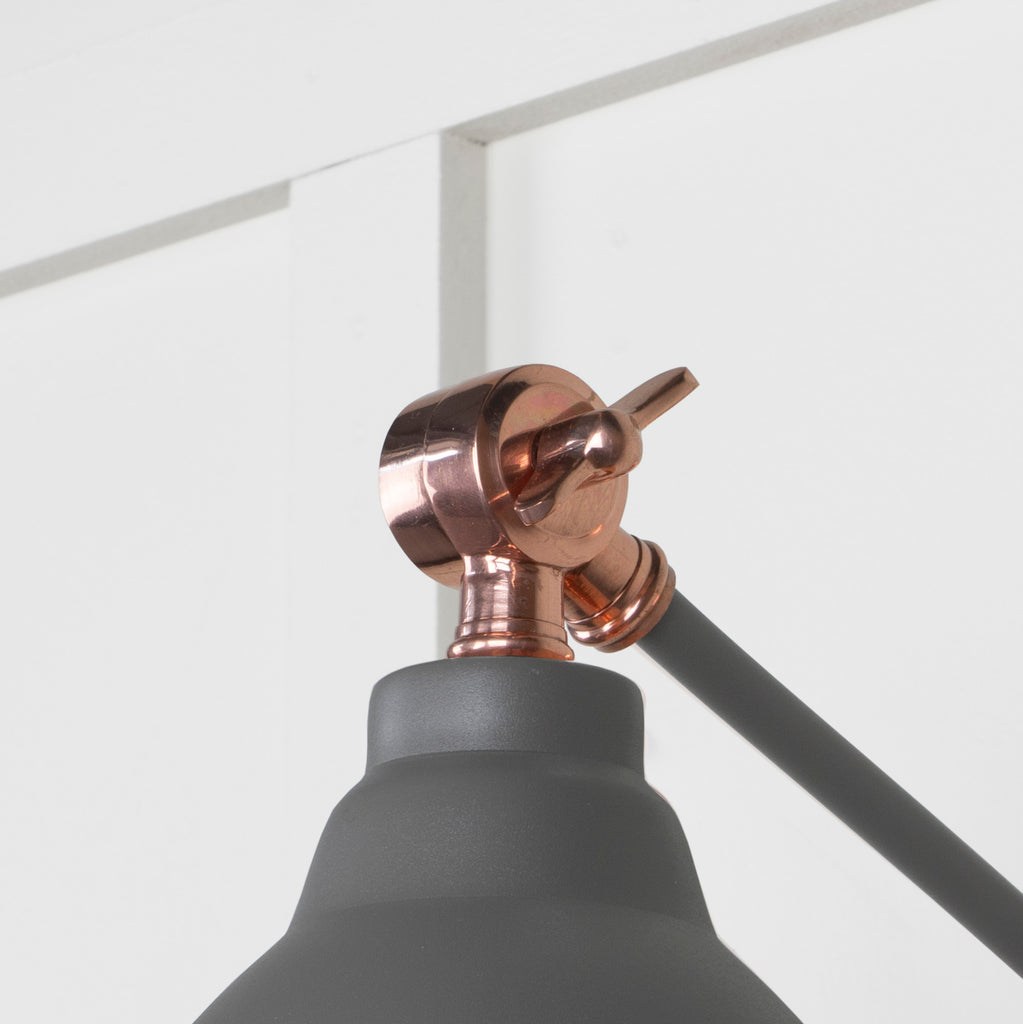 From The Anvil's Smooth Copper Smooth Copper Brindley Wall Light