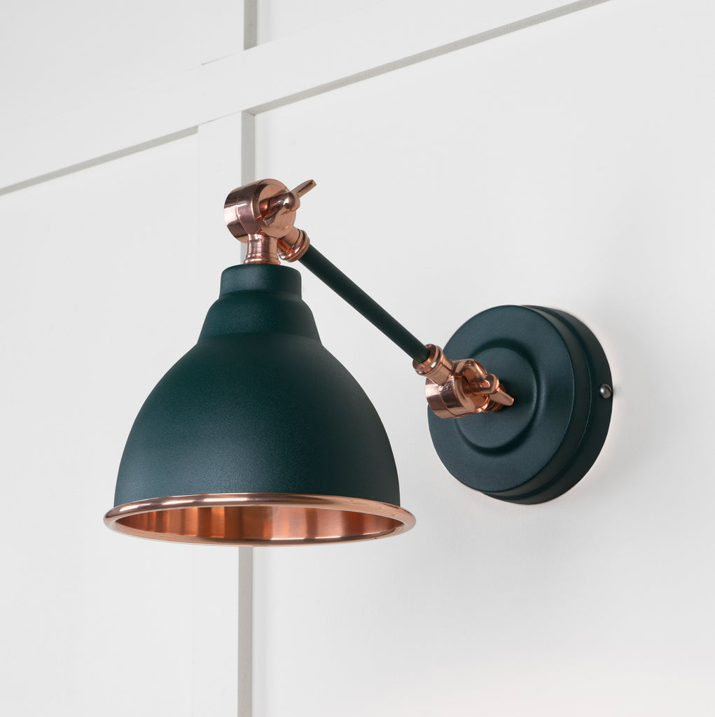 From The Anvil's Smooth Copper Smooth Copper Brindley Wall Light