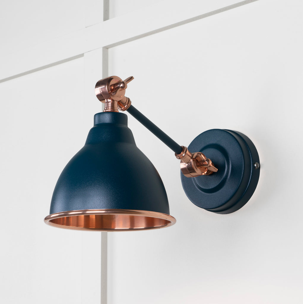 From The Anvil's Smooth Copper Smooth Copper Brindley Wall Light