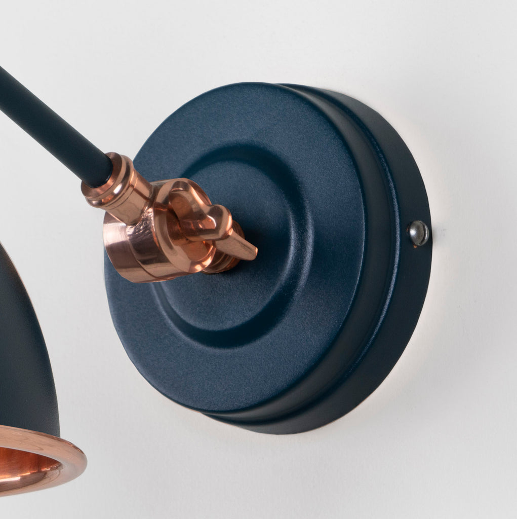 From The Anvil's Smooth Copper Smooth Copper Brindley Wall Light