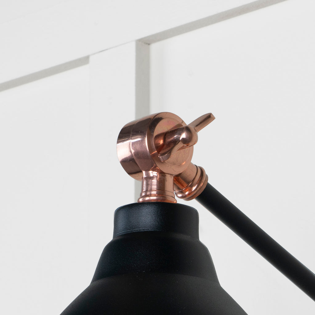 From The Anvil's Smooth Copper Smooth Copper Brindley Wall Light