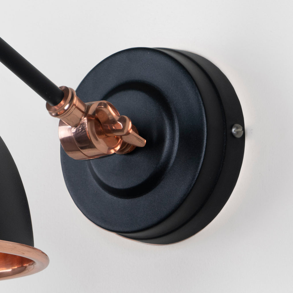 From The Anvil's Smooth Copper Smooth Copper Brindley Wall Light