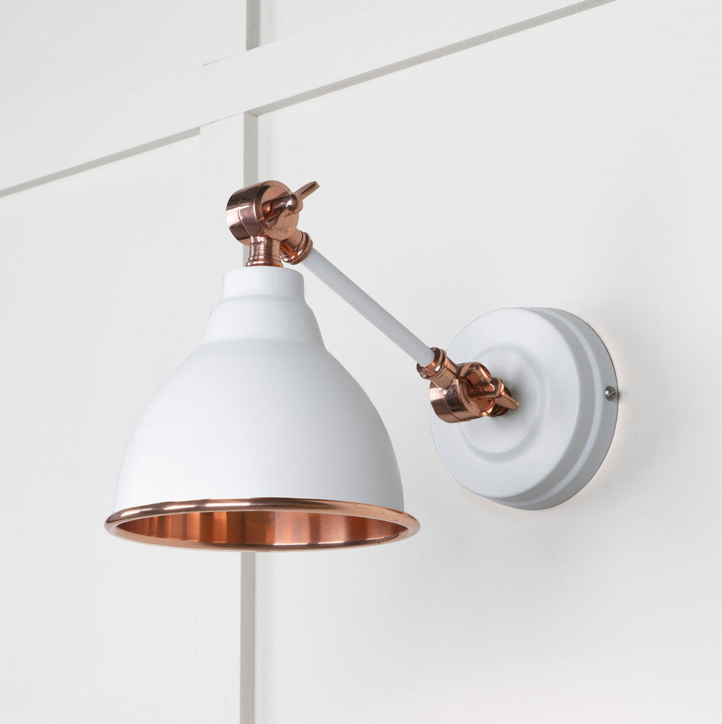 From The Anvil's Smooth Copper Smooth Copper Brindley Wall Light